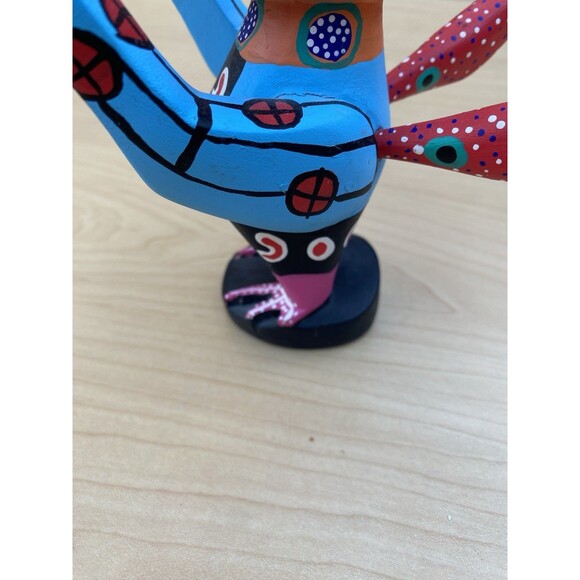 Oaxacan Wood Carving Oaxaca Mexican Folk Art Alebrije SIGNED Gutierrez - Picture 10 of 16